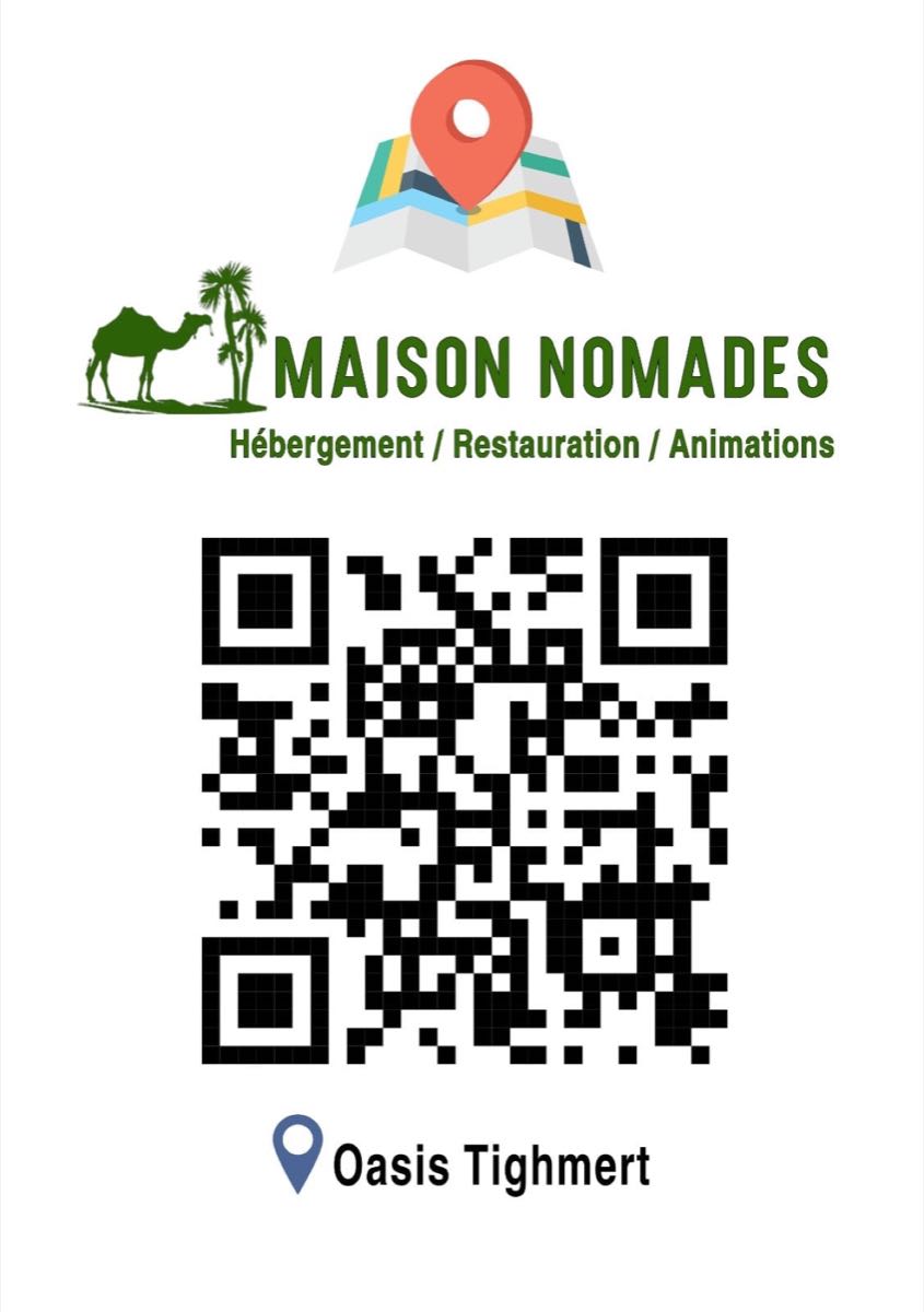 Code QR pour ouvrir la localisation de Maison Nomades
